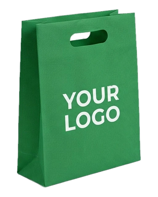 D-cut bag with a printed logo