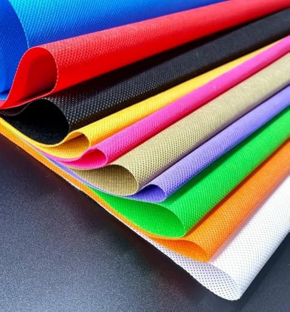 Non-woven fabric in many colours